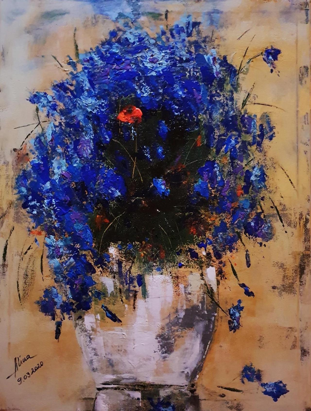 ArteDiAlina.com painting: loving blue